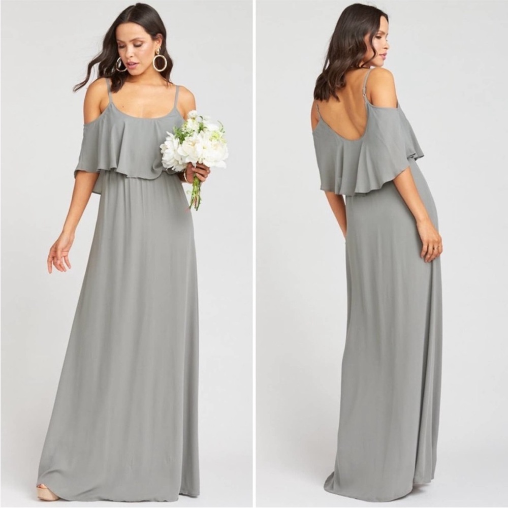 Show Me Your MuMu Charcoal Maxi Dress